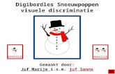 Digibordles Sneeuwpoppen visuele discriminatie