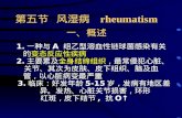 第五节  风湿病   rheumatism 一、概述