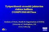 Työperäisestä stressitä johtuvien riskien hallinta COMPUSMARTissa