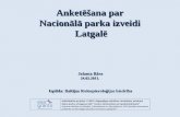 Anketēšana par  Nacionālā parka izveidi  Latgalē
