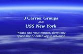 3 Carrier Groups plus: USS New York