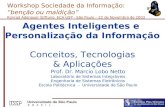 Agentes Inteligentes e  Personalização da Informação Conceitos, Tecnologias & Aplicações
