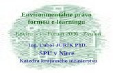 Environmentálne právo formou e-learningu