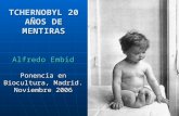 TCHERNOBYL 20 AÑOS DE MENTIRAS