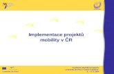 Implementace projektů  mobility v ČR