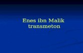 Enes ibn Malik  transmeton