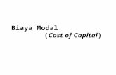 Biaya Modal                   ( Cost of Capital )