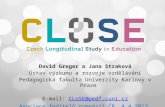 David  Greger  a  Jana Straková Ústav výzkumu a rozvoje vzdělávání