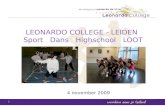 LEONARDO COLLEGE - LEIDEN     Sport   Dans   Highschool   LOOT