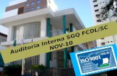 Auditoria Interna SGQ FCDL/SC NOV-10