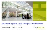 Electronic System Level Design and Verification