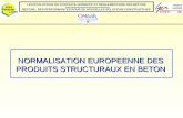 NORMALISATION EUROPEENNE DES PRODUITS STRUCTURAUX EN BETON