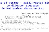 Effects of vector – axial-vector mixing  to  dilepton  spectrum  in hot and/or dense matter