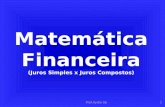Matemática Financeira (Juros Simples x Juros Compostos)