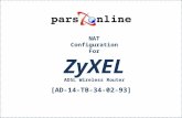 NAT Configuration For ZyXEL ADSL Wireless Router