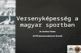 Versenyképesség a magyar sportban