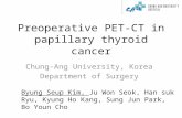 Preoperative PET-CT in papillary thyroid cancer
