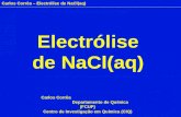Electrólise de NaCl(aq)