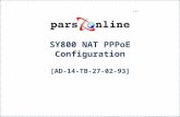SY800 NAT  PPPoE  Configuration