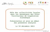 Atelier Coopératif - Etude RTES – Présentation et mise en débat  - 19 décembre 2013