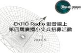 EKHO Radio 迴音線上 第四屆廣播小尖兵招募活動