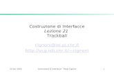 Costruzione di Interfacce Lezione 21  Trackball