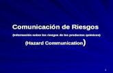 Comunicación de Riesgos 29 CFR 1910.1200