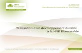 Réalisation d‘un développement durable   à la HNE Eberswalde