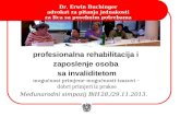 profesionalna rehabilitacija i  zaposlenje osoba