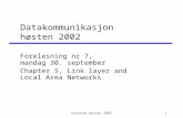 Datakommunikasjon  høsten 2002