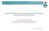 Políticas públicas de mejora regulatoria de la Federación para los municipios de México