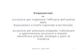 Empowernet  = occasione  per migliorare l’efficacia dell’azione delle