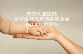南京儿童医院 医学发展医疗救助基金会 2013 年度报告