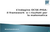 L’indagine  OCSE-PISA: il  framework   e i risultati  per la  matematica