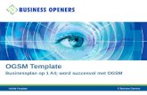 OGSM Template Businessplan op 1 A4; word succesvol met OGSM