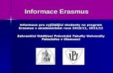 Informace Erasmus