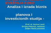 Prof. dr Jovica Lazić Drinka Peković, asistent Željko Račić,asistent