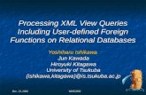 Processing XML View Queries Including User-defined Foreign Functions on Relational Databases