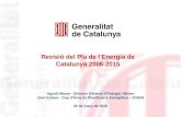 Revisió del Pla de l’Energia de Catalunya 2006-2015