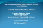Prof. Dr. Durmuş KAYA Kocaeli Üniversitesi Teknoloji Fakültesi