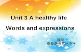 Unit 3  A healthy life