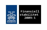 Finansiell stabilitet  2009:1