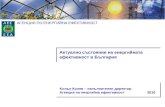 Актуално състояние на енергийната ефективност в България
