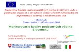 Monitorovanie kvality podzemných vôd na Slovensku Anna Žákovičová