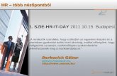 1. SZIE-HR-IT-DAY  2011.10.15. Budapest