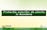 Protecţia soiurilor  de  plante în România
