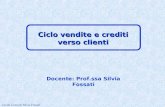 Docente: Prof.ssa Silvia Fossati