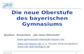 Die neue Oberstufe des bayerischen Gymnasiums
