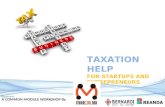 TAXATION HELP  FOR STARTUPS AND ENTREPRENEURS
