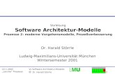 Vorlesung Software Architektur-Modelle Prozesse 2: moderne Vorgehensmodelle, Prozeßverbesserung